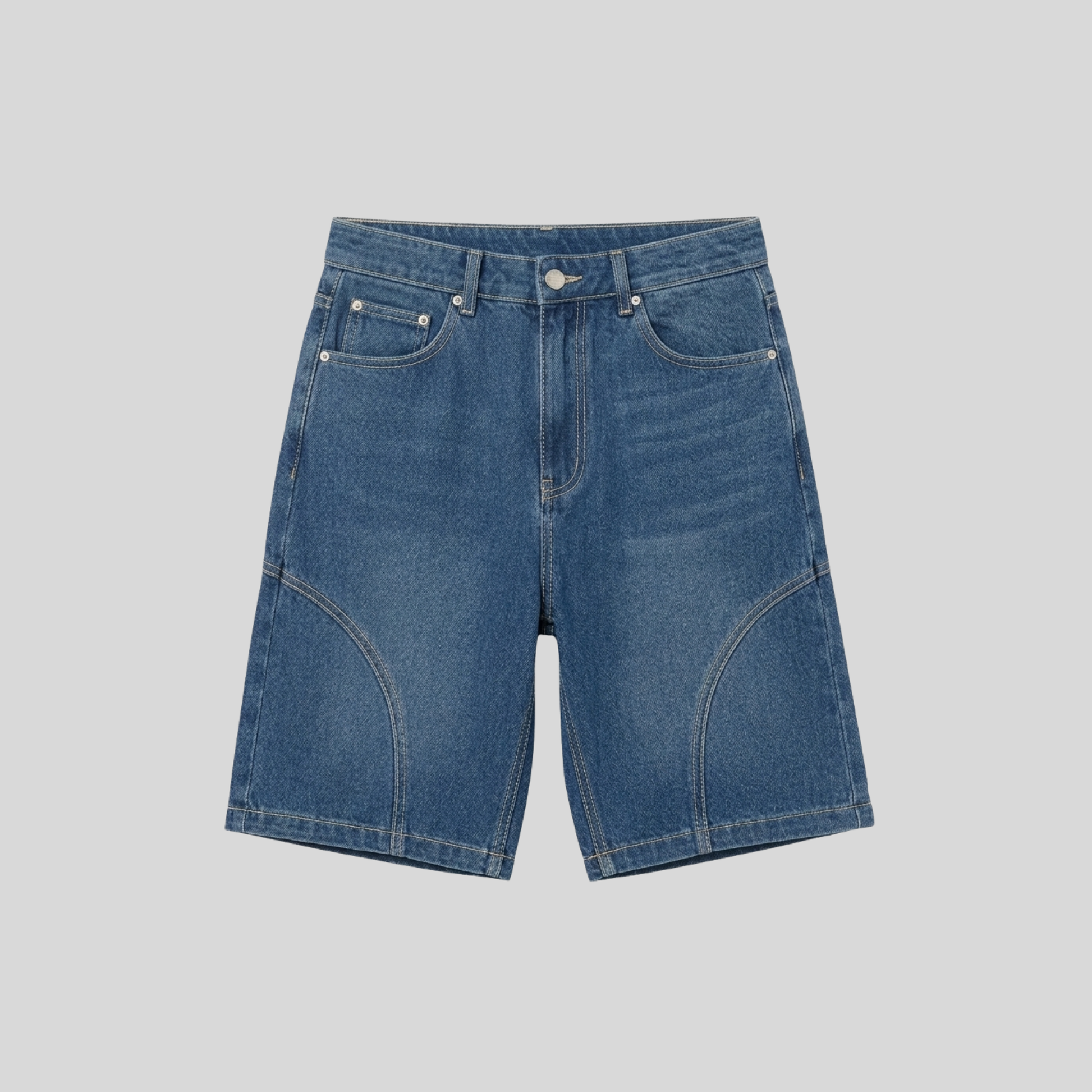 Pantalón Corto Baggy Outlaws Mid Wash Blue