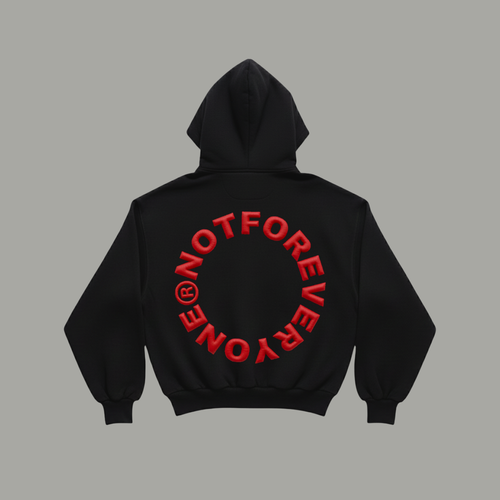 Black NFE Zip-Up Hoodie