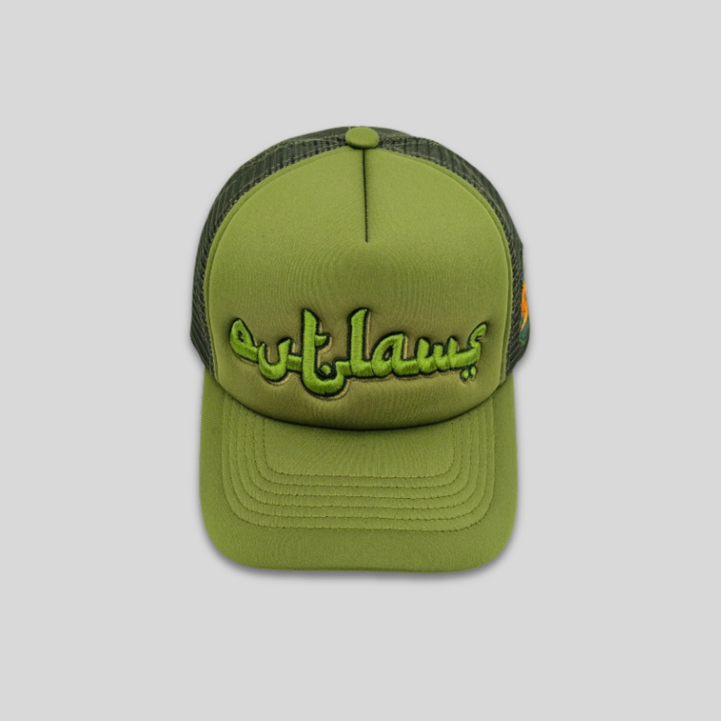 "Atlas Rebel" Gorra Trucker Verde Oliva