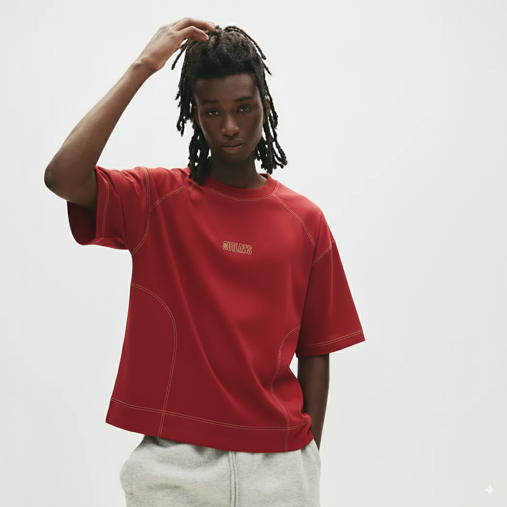 ESSENTIAL TEE – DEEP BURGUNDY