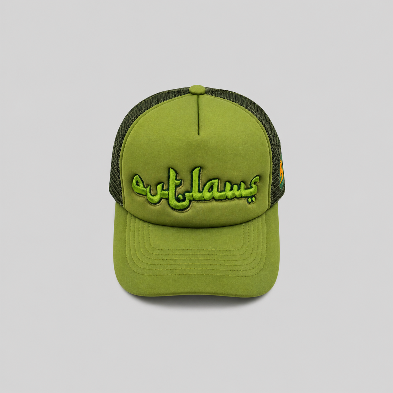 "Atlas Rebel" Olive Green Trucker Cap